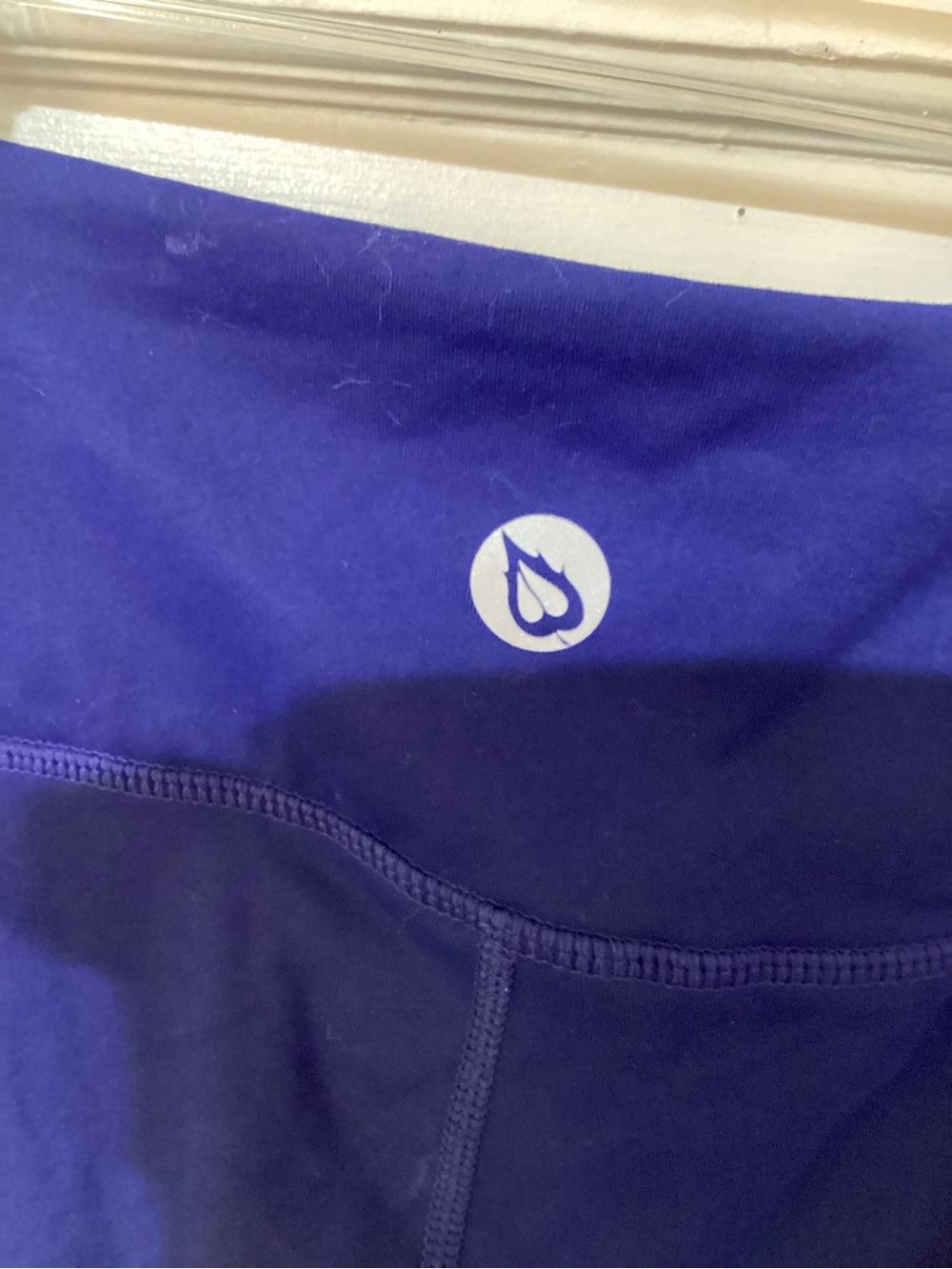 Baleaf Girls' Deep Blue Twist-Hem Leggings - Picture 7 of 8